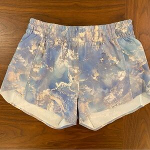 Athleta Blue and White/Pink Patterned Girls Shorts